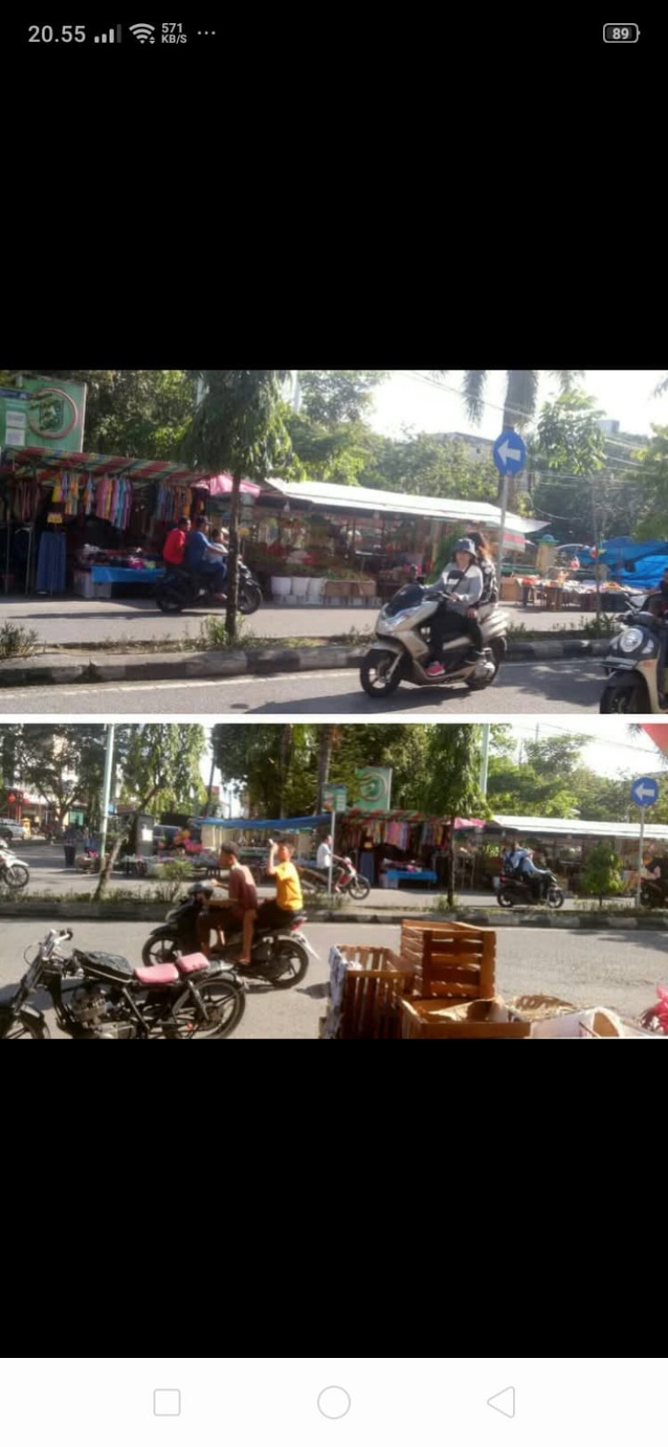 Pedagang  PKL Kini Semakin Menjamur  Menguasai Area  Trotoar & Bahu jalan Di kota Bagansiapiapi . 