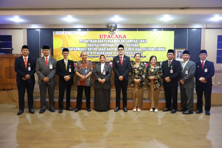 6 Pejabat Hasil Selter JPT Pratama Tahun 2025 Resmi Dilantik, Bupati Purworejo Dorong Kinerja Kolektif