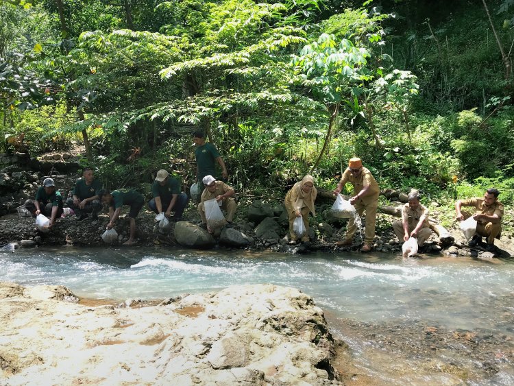 Tak Sekadar Komunitas: Arum Dalu Purworejo Tanam Ratusan Pohon dan Tebar Ribuan Ikan di Sungai Mongo Kaligesing