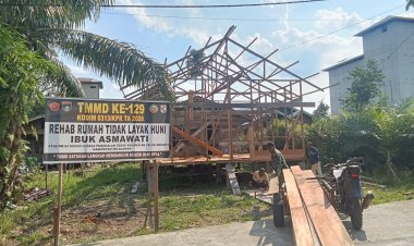 Harapan Ibu Asmawati: Bedah RTLH TMMD Ke-129 Kodim 0313/KPR Capai Progres 35 Persen