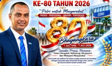 HUT Bhayangkara ke-80 BRI Teluk Kuantan Apresiasi Polres Kuansing, Rusdi : Terus Jadi Pengayom Masyarakat dan Penggerak Stabilitas Daerah