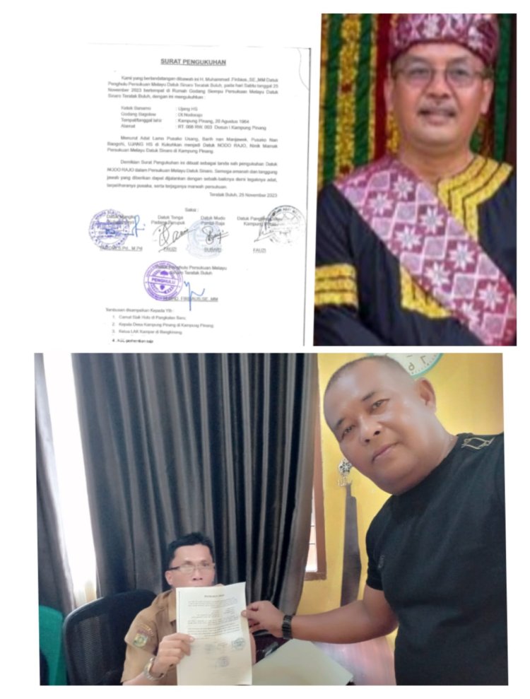 PENGHULU ADAT MELAYU DT. SINARO, HARGAI KEDUDUKAN PENGHULU ADAT SEBAGAI PUCUK ADAT NAGARI   Detik Atual News