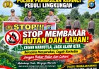 Polsek Pangkalan Kerinci Patroli Rawan Karhutla dan Sosialisasikan Maklumat Kapolda Riau